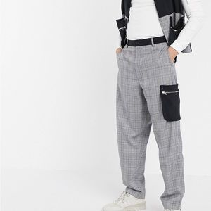 Noak wide leg pants check without the contrast pockets in Stock picture Like New